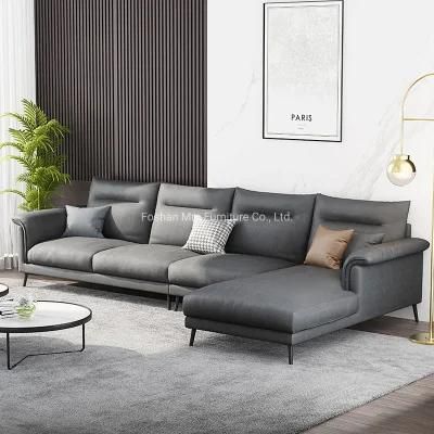 Latest Design Italian Fabric Sofas Luxury Furniture Chaise Lounge Modern Living Room Fabric Sofa Set