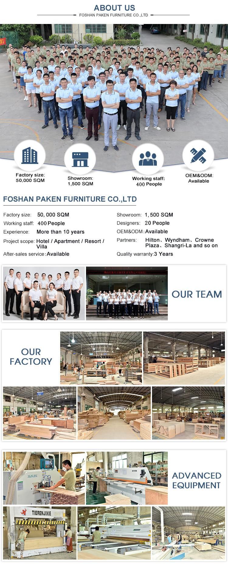 Fashan Factory Custom Make Hotel Bed & Headboard & Sofa & Chair & Other Room Furniture