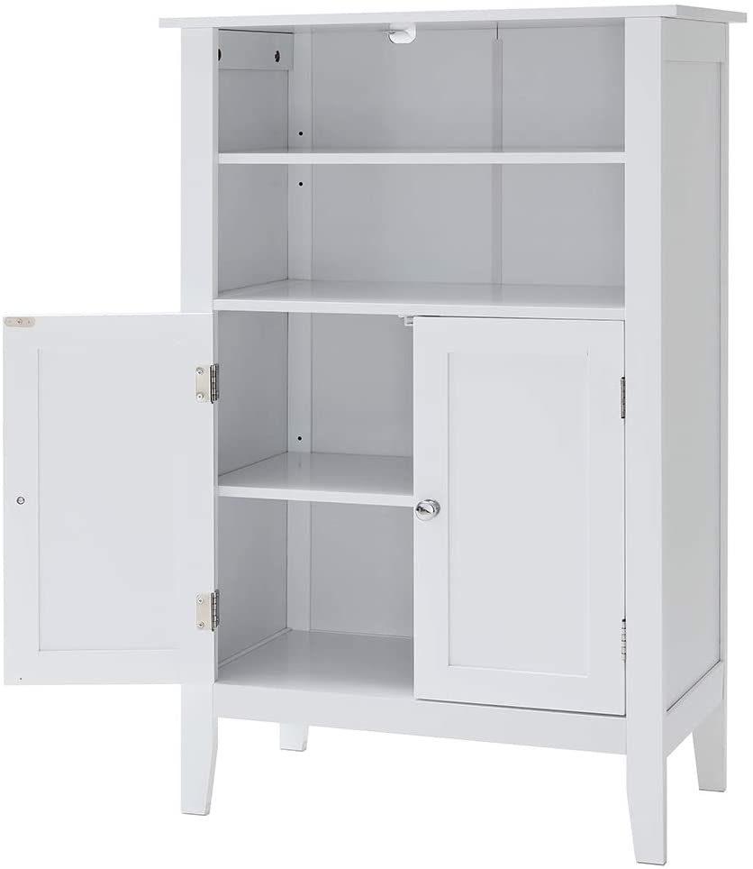 White Bathroom Cabinet with 2 Doors