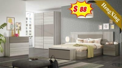 Hot Sale Popular Wooden Frame Modern Apartment Use King Queen Size Beds