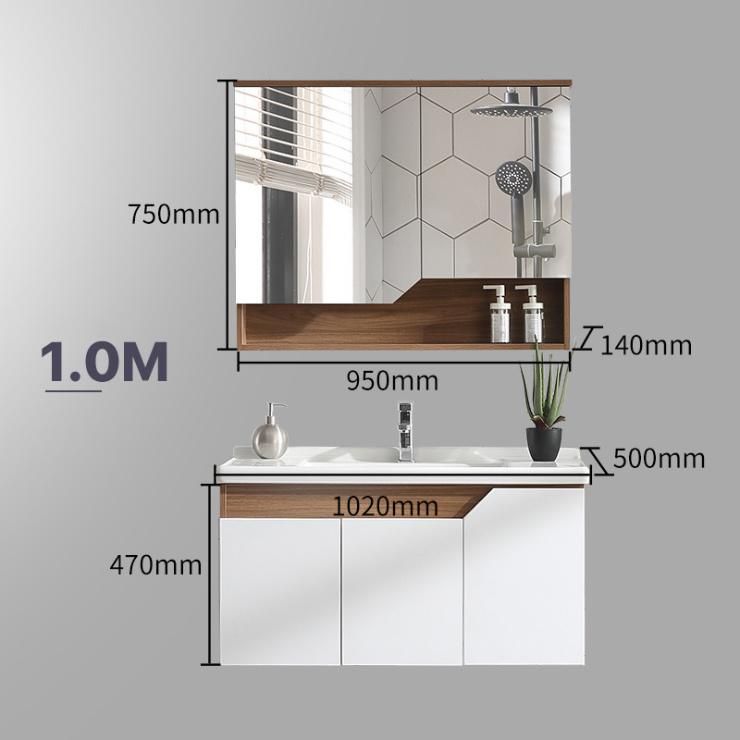 Top Seller China Manufacturer Wash Basin Solid Wood Bathroom Cabinet with Mirror