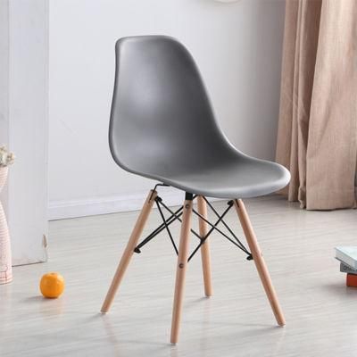 Wholesale Hot Selling Wooden Leg Modern Hotel Home Nordic Plastic Dining Chair
