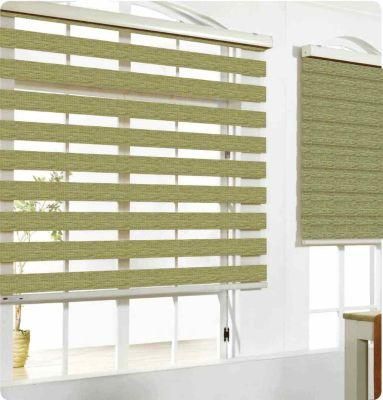 Manual Colored Sunscreen Windows Roller Blind Zebra Bind