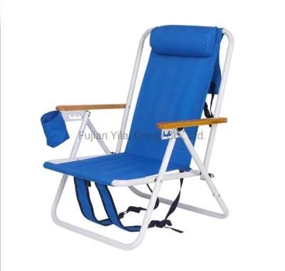Outdoor Leisure Aluminum Lightweight Portable Folding Beach Chair