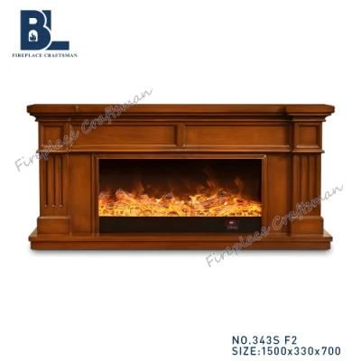 Modern Appliance Heater Wood Burning Insert Electric Fireplace Mantel Hotel Lobby Furniture with CE Certifitate for Decoration