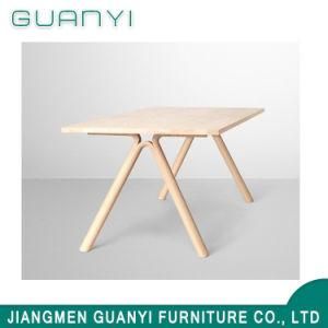 2018 Modern Solid Ash Wood Retabgle Restaurant Furniture Dining Table
