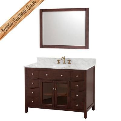 Fed-1007A Hot Sales Modern Solid Wood Bathroom Cabinets Bath Furniture