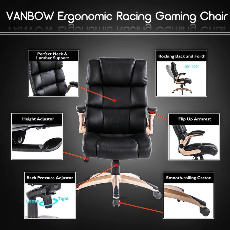 Back Pressure Adjustable Home Eme Office Chair Rotating Chair Excutive Chair