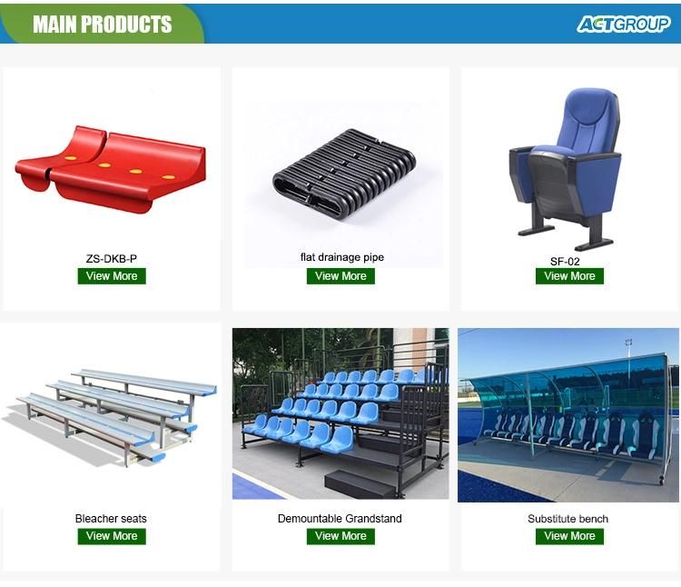 HDPE Floor Mounting Tip up Stadium Seat, Foldable Gym Seats for VIP, Stadium Seating