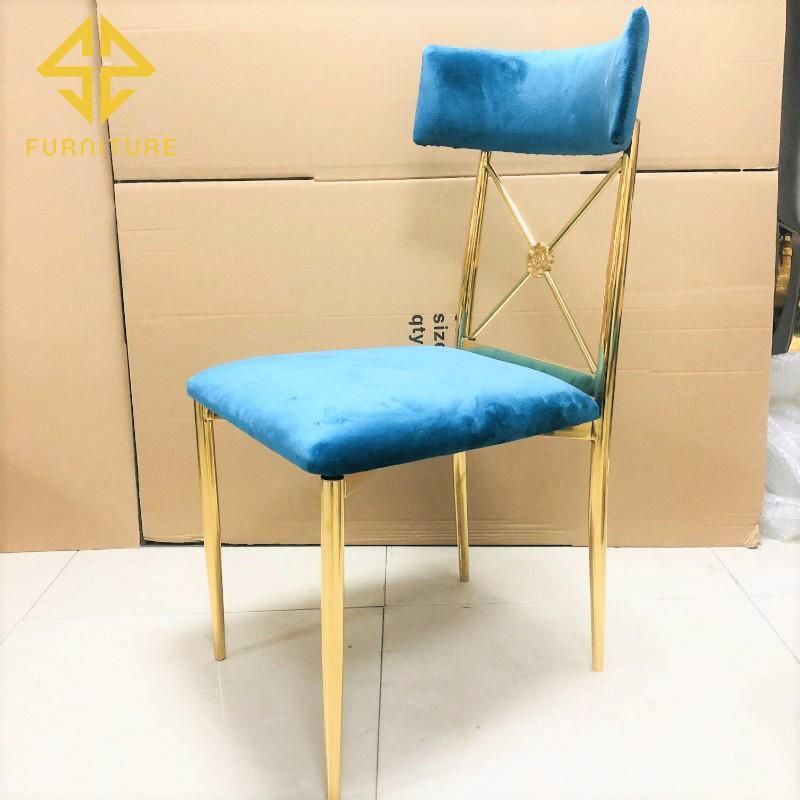 Event Furniture Wedding Metal Gold Dining Chair for Hotel Event Use