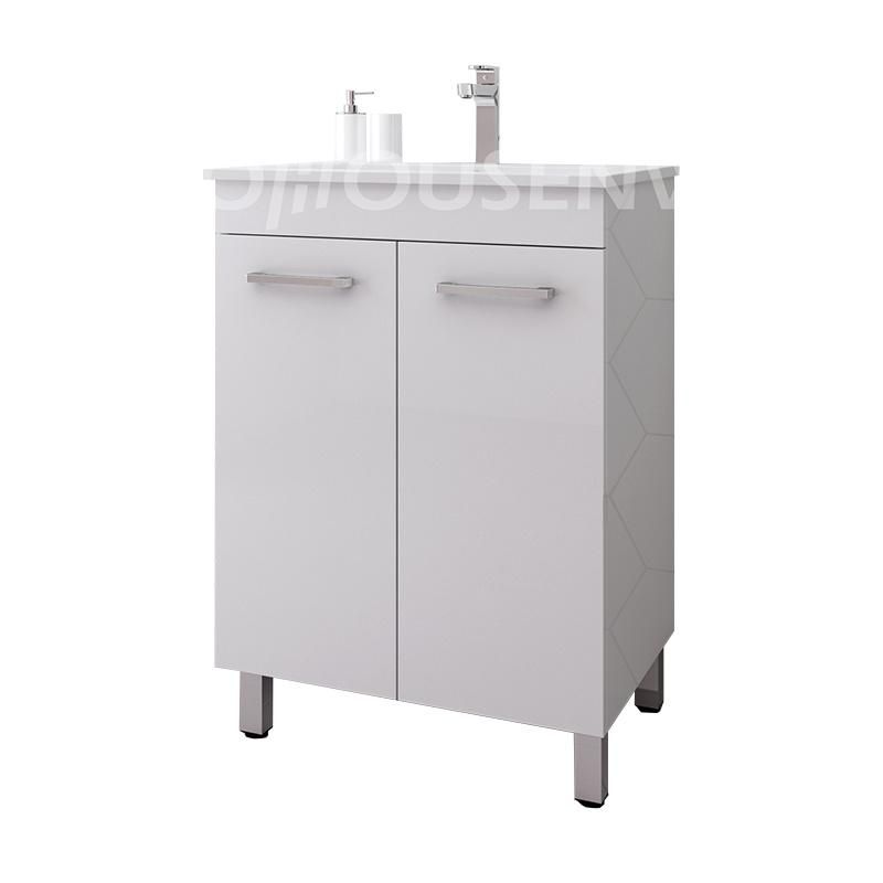 Knock Down Paint Washbasin Cabinet Plastic Home Bathroom Room Furniture