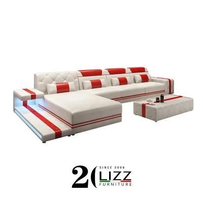 Modern Furniture Living Room Home Lounges Suite Leather Sectional Sofa Set