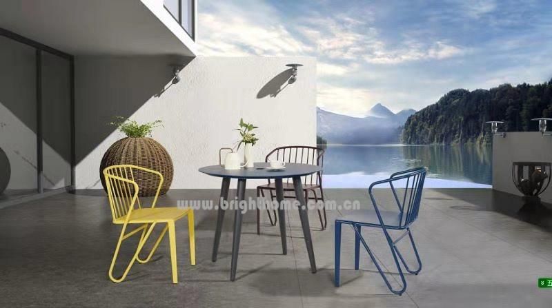 Modern Whole Aluminium Stackable Outdoor Chair Furniture