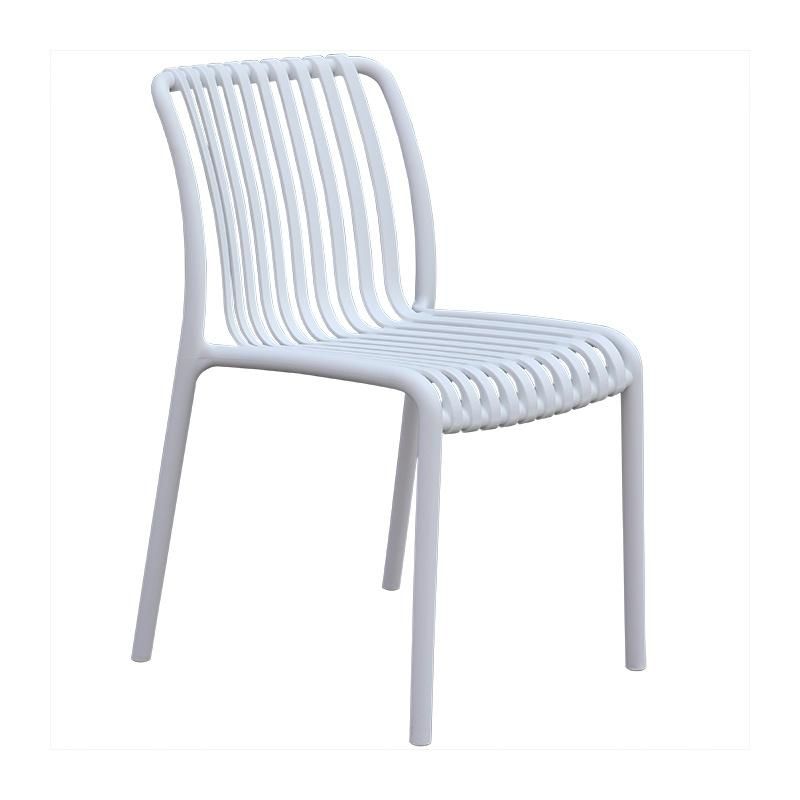 Wholesale Outdoor Furniture Modern Style Garden Furniture Provo Plastic Chair Eco-Friendly PP Armless Dining Chair