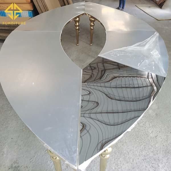 Dubai Wedding Stainless Steel Wedding Table for Event