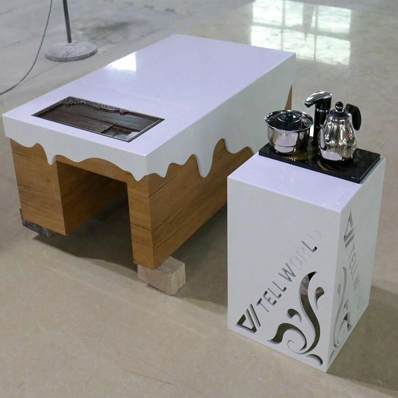 Modern Simple Design Black Coffee Table Dining Table Set
