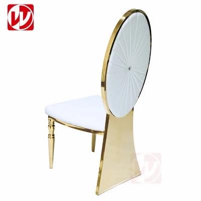 2022 Modern Mermaid Shining Mirror Gold Stainless Steel Dining Furniture for Hotel Wedding Banquet Ballroom Used