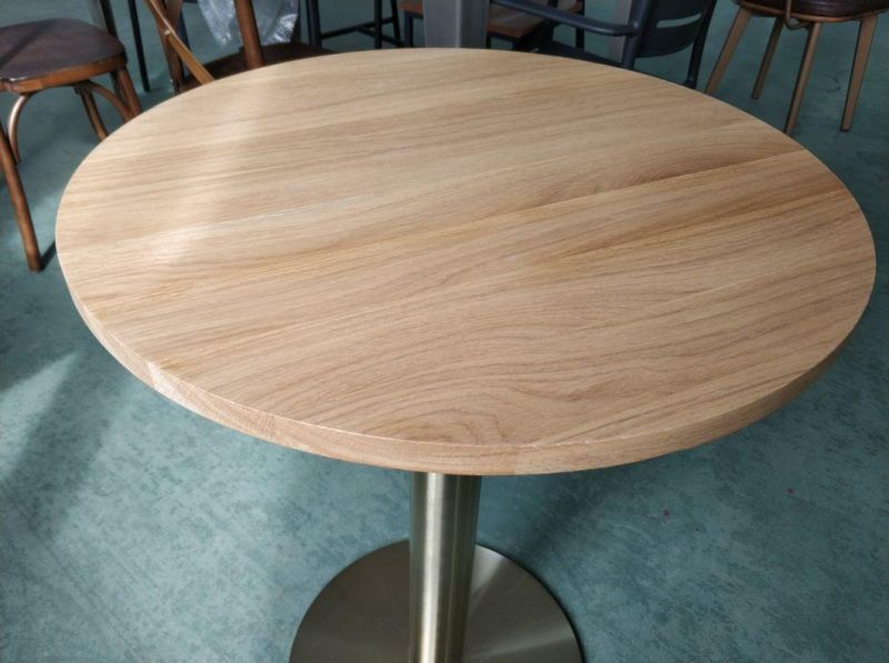 Commercial Furniture Modern Solid Oak Round Dining Room Furniture