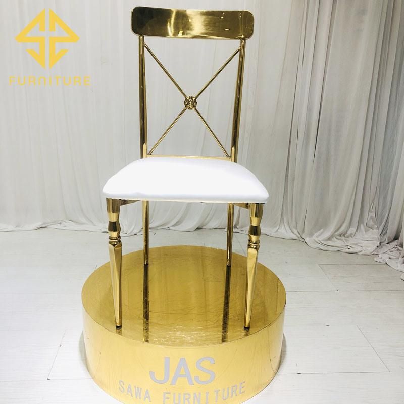 New Style Stainless Steel Wedding Chair for Banquet Wholesale You Can Pick Any Color