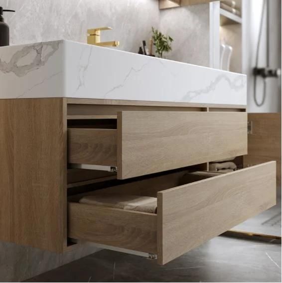 Light Luxury Toilet Rock Board Bathroom Cabinet Combination Modern Simple Hand Wash Basin Wash Basin Wash Table One Mirror Cabinet