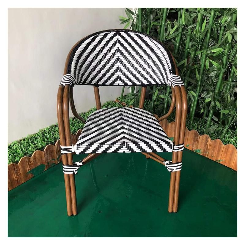 Modern Style Garden Chairs Aluminum Frame Rattan Outdoor Furniture