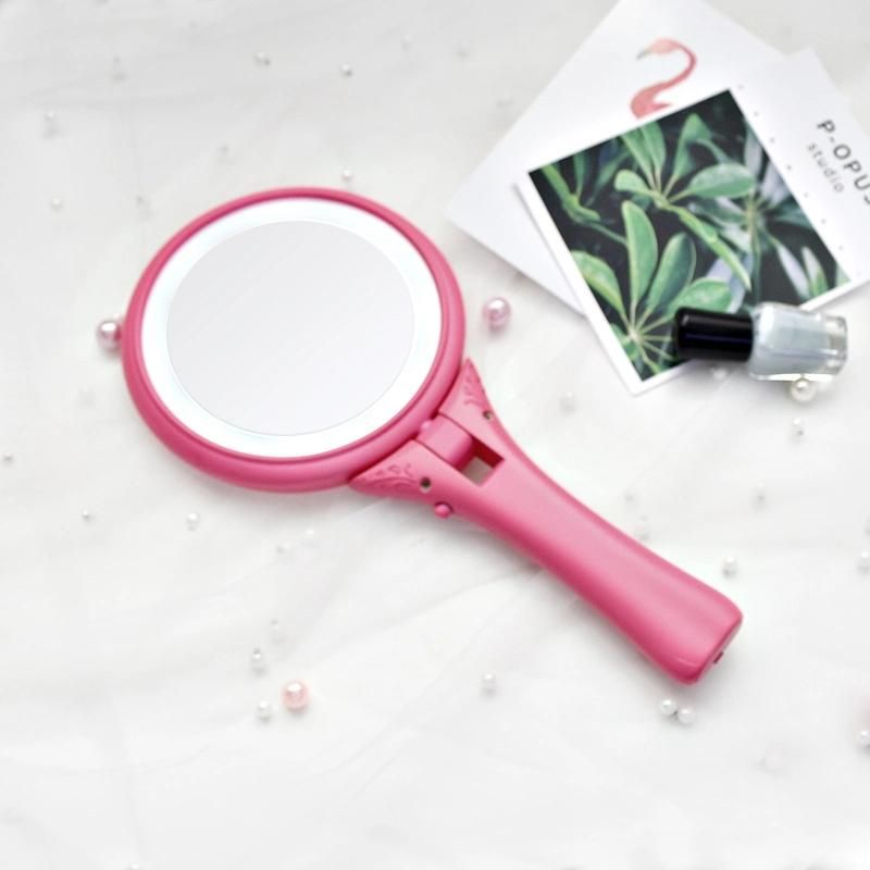 Portable Vanity Mirror Hand Pocket Dual Sides Makeup Mirror