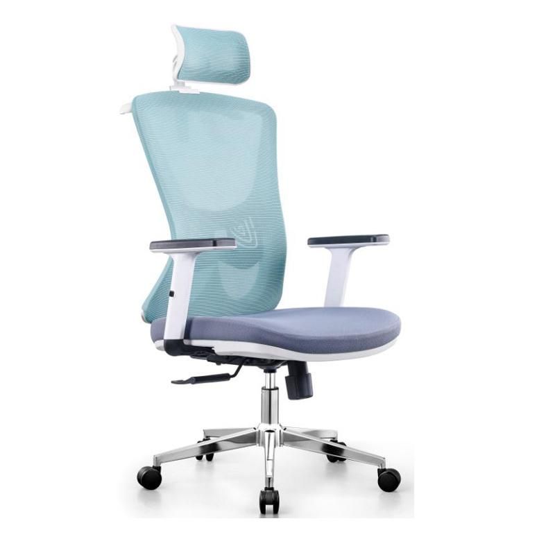 Modern Adjustable Armrest Convenient Aluminum Base Office Chair