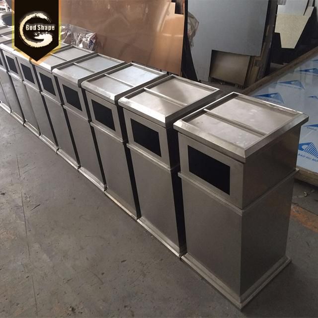 Commercial Hospital Trash Cans Recycling Hotel Wholesale Price Pedal Trash Bins Modern Outdoor Stainless Steel Custom School Waste Bins