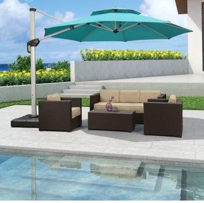 Outdoor Furniture Rattan Sofa Living Room Courtyard Rattan Waterproof Balcony Sofa Set