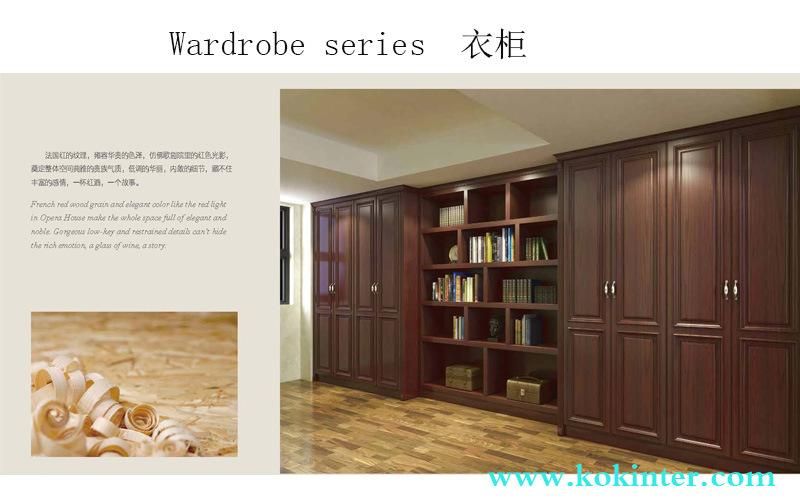 MDF/MFC/Plywood Particle Board Wardrobe Series of Kok010