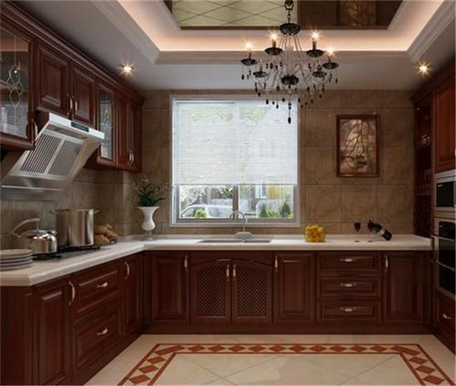 Home Used Luxury Melamine Kitchen Cabinet Wood Veneer Cabinet