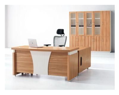 Modern Popular L Shape Melamine Wooden Executive Manager Office Table (M-T1808)