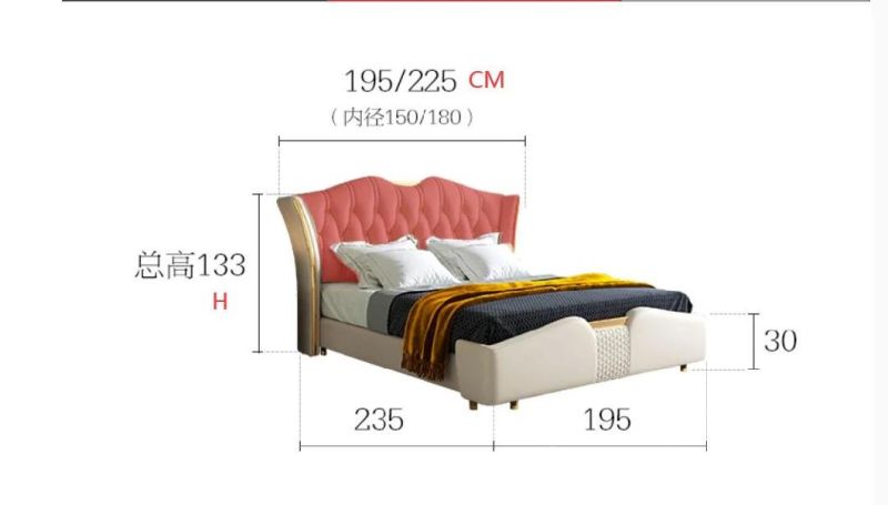 Modern Luxury Leather Storage Bed High-End Modern Furniture