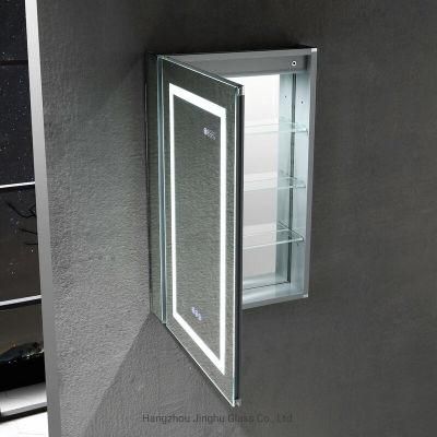 Bathroom Vanity Cabinet Wall Medicine Mirror Cabinet with Light MDF/PVC/Wooden/Aluminum Profile Cabinet