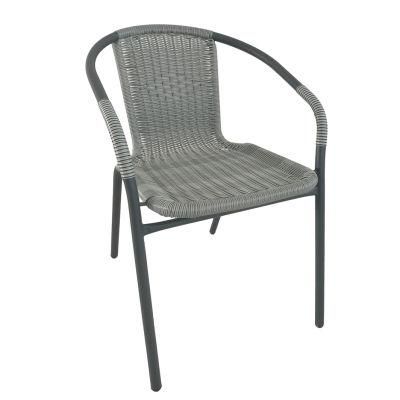 Modern Outdoor Patio Wicker Furniture Steel Rattan Chair