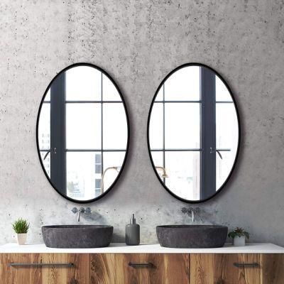 Home Decoration Round Rectangle Framed Mirror Beauty Salon Mirrors Bathroom Vanity Mirror