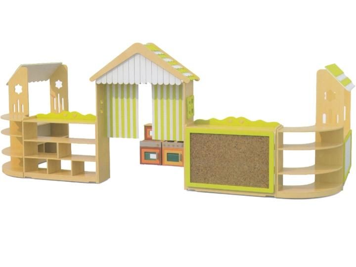 Preschool Wooden Toy Shelf Kindergarten Furniture for Children
