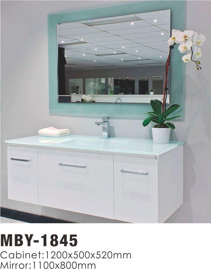 Modern MDF Bathroom Vanity Cabinet Double Sink Sanitary Ware