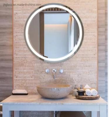60cm 80cm Diameter Home Decorative Wall Mounted Round LED Bathroom Mirror