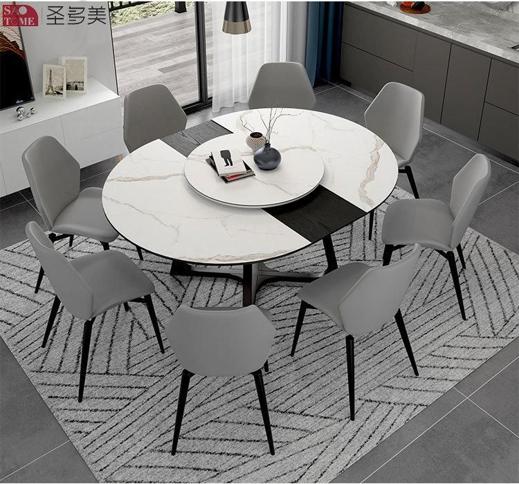 Italian Style Asia Design Extendable Dining Table Wood Slate Dining Table
