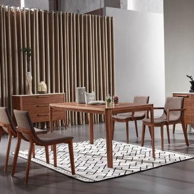 Nordic Wooden Restaurant Furniture Dining Table Made in China Guangdong