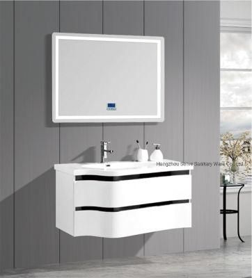 Glass Basin Bathroom Cabinet with LED Mirror with Good Price