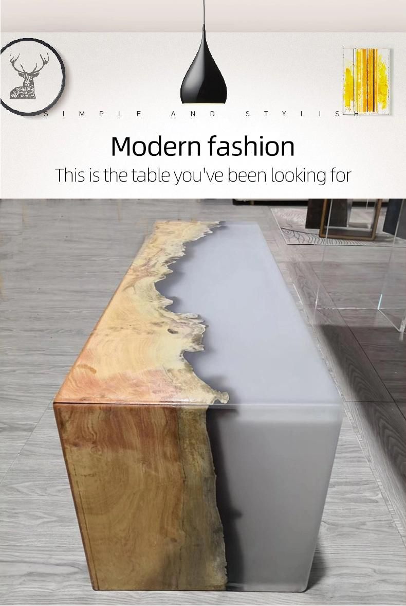New Arrival Eco Friendly Modern Design Epoxy Resin Table for Hotel