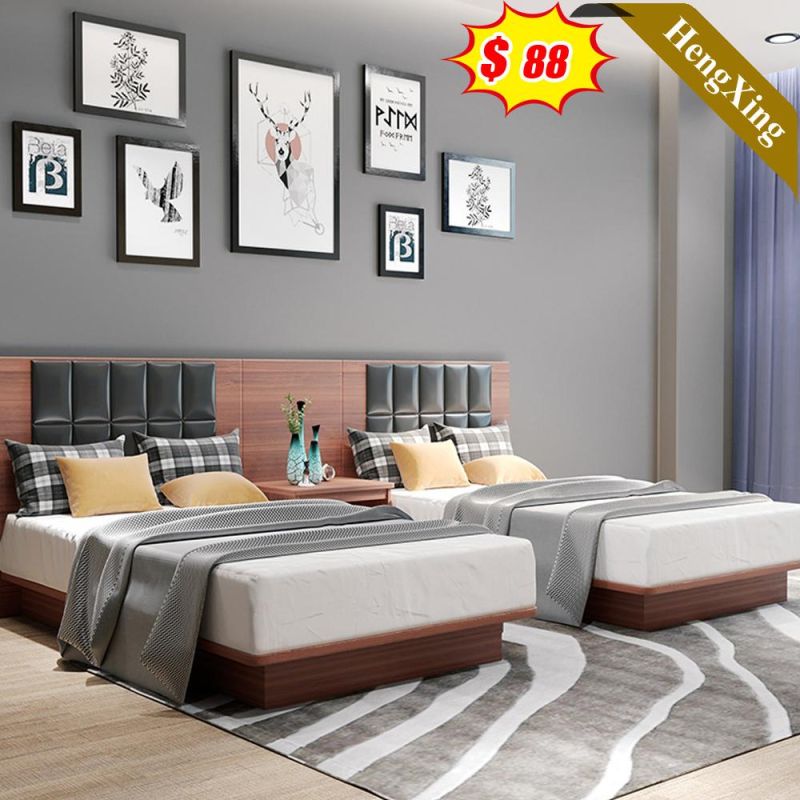 Good Quality MDF Queen King Full Size Hotel Bed Frames Wooden Bedroom Furniture Set