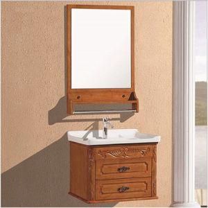 Manufacturer Direct Modern and Simple Solid Wooden Bathroom Cabinet Sr-063