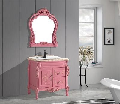 Classical Floor Type PVC Bathroom Cabinet