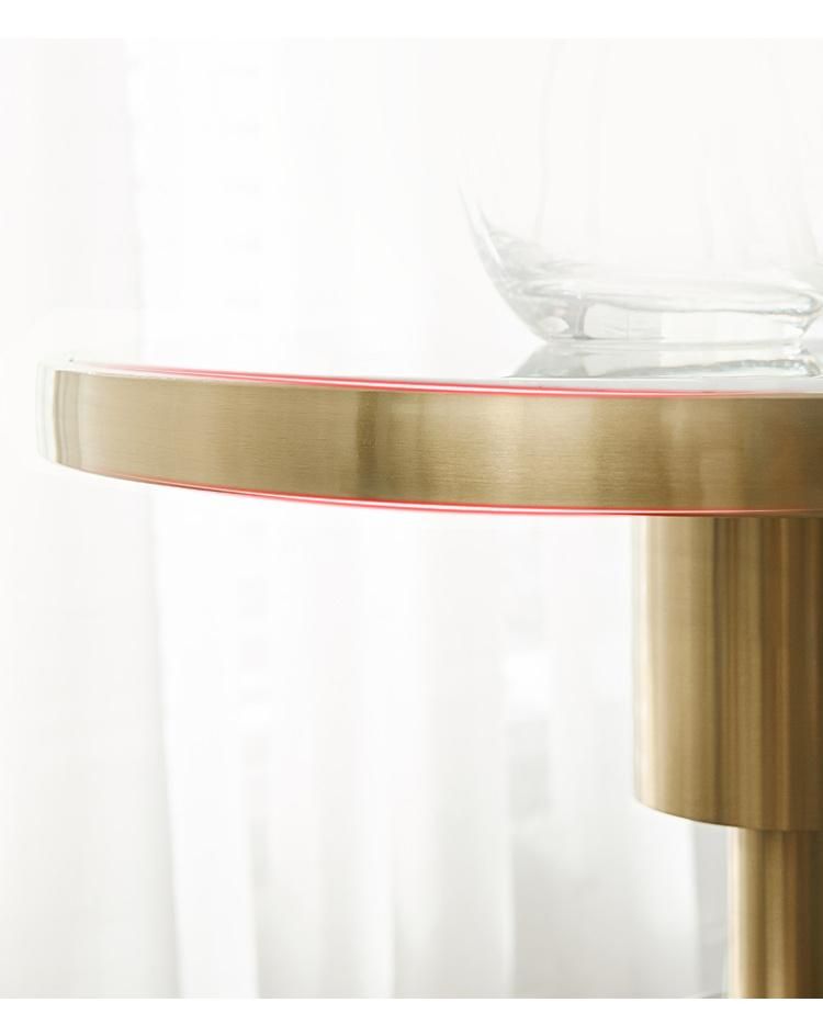 Fashion Design Metal Furniture Titanum Marble Coffee Table