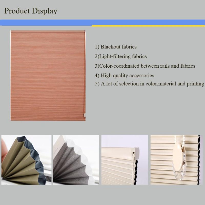 2019 China High Quality Skylight Honeycomb Blinds by Manual or Motorzied