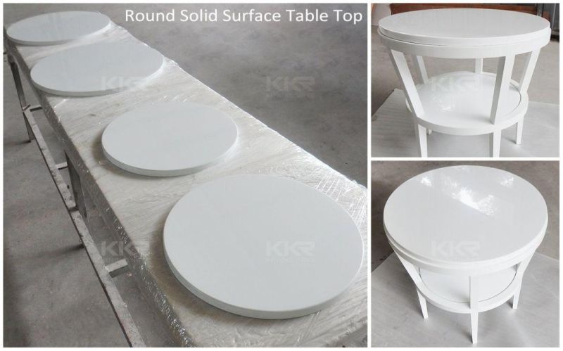 White Artificial Marble Stone Restaurant Resin Stone Table and Chair