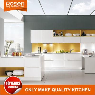 Modern Wholesale Lacquer Wooden White Kitchen Cabinets with Island